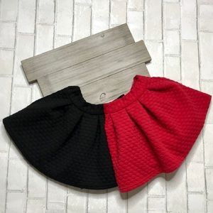 2 skirts with stretch waist band size small 6/6x